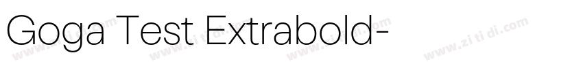 Goga Test Extrabold字体转换